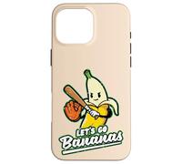 Lets Go Bananas - Guantes Deportivos para Bate de béisbol para Hombres y niños Carcasa para iPhone 16 Pro MAX