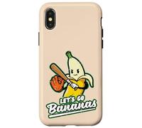 Lets Go Bananas - Guantes Deportivos para Bate de béisbol para Hombres y niños Carcasa para iPhone X/XS