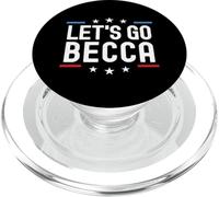 Lets Go Becca Nombre Personalizado Mujer Niña Cumpleaños Personalizado PopSockets PopGrip para MagSafe