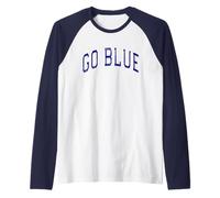 Let's GO Blue Summer Camp Team Competition Evento Juego de Guerra Camiseta Manga Raglan
