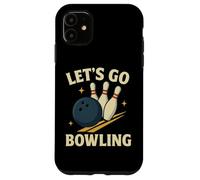 Let's Go Bowling Divertido Diseño Deportivo Retro Carcasa para iPhone 11
