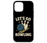 Let's Go Bowling Divertido Diseño Deportivo Retro Carcasa para iPhone 12 Mini
