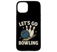 Let's Go Bowling Divertido Diseño Deportivo Retro Carcasa para iPhone 15 Plus