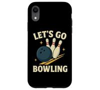 Let's Go Bowling Divertido Diseño Deportivo Retro Carcasa para iPhone XR