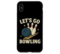 Let's Go Bowling Divertido Diseño Deportivo Retro Carcasa para iPhone XS MAX