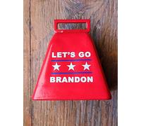 LET'S GO BRANDON CAMPANA DE VACA ROJA (MUY FUERTE) HECHO EN USA fjb