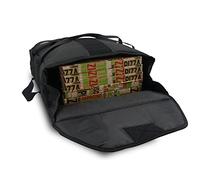 Let's GO by G.O. Ltd - Bolsa térmica para Pizzas - Medidas 48 x 48 x 21 cm - Capacidad máxima 6 Pizzas - La Bolsa se Cierra herméticamente con Tres cómodas lágrimas Frontales