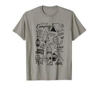 Lets Go Camping Amante de la Naturaleza Aventura de fogata Espera Camiseta