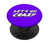 Let's Go Crazy | Canción de 1980 90's Music Purple One PopSockets PopGrip Adhesivo