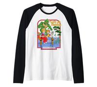 Let's Go Fishing Swamp Retro Vintage Funny Adult Humor Camiseta Manga Raglan