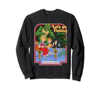 Let's Go Fishing Swamp Retro Vintage Funny Adult Humor Sudadera