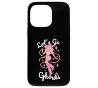 Let's Go Ghouls para Halloween, Vaquera, Western, Pastel, gótico, Rosa Carcasa para iPhone 13 Pro