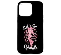 Let's Go Ghouls para Halloween, Vaquera, Western, Pastel, gótico, Rosa Carcasa para iPhone 15 Pro MAX