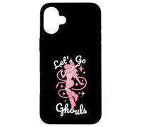 Let's Go Ghouls para Halloween, Vaquera, Western, Pastel, gótico, Rosa Carcasa para iPhone 16 Plus