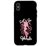 Let's Go Ghouls para Halloween, Vaquera, Western, Pastel, gótico, Rosa Carcasa para iPhone X/XS