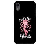 Let's Go Ghouls para Halloween, Vaquera, Western, Pastel, gótico, Rosa Carcasa para iPhone XR