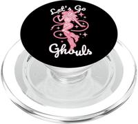 Let's Go Ghouls para Halloween, Vaquera, Western, Pastel, gótico, Rosa PopSockets PopGrip para MagSafe