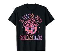 Let's Go Girls Bola de Discoteca Western Country Southern Cowgirl Camiseta