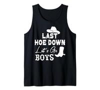 Lets Go Girls Cowboy Women Last Hoe Down Bachelorette Party Camiseta sin Mangas