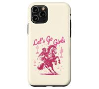 Let's Go Girls Cowgirl Pink Country Western Rodeo Horse Girl Carcasa para iPhone 11 Pro