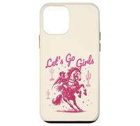 Let's Go Girls Cowgirl Pink Country Western Rodeo Horse Girl Carcasa para iPhone 12 Mini