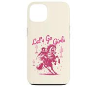 Let's Go Girls Cowgirl Pink Country Western Rodeo Horse Girl Carcasa para iPhone 13