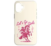 Let's Go Girls Cowgirl Pink Country Western Rodeo Horse Girl Carcasa para iPhone 16 Plus