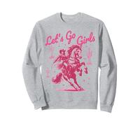 Let's Go Girls Cowgirl Pink Country Western Rodeo Horse Girl Sudadera