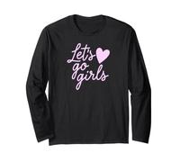 Lets Go Girls Women Empowerment Design Gifts Manga Larga