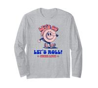 Let's Go Let's Roll - Sushi Love (Divertido gráfico Retro) Manga Larga