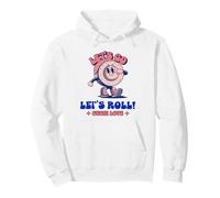 Let's Go Let's Roll - Sushi Love (Divertido gráfico Retro) Sudadera con Capucha