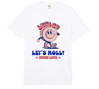 Let's Go Let's Roll Sushi Love (Gráfico Divertido) Comfort Colors Adult Heavyweight T-Shirt
