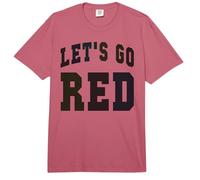 Let's GO Red High School War Game Day Spirit W spaña Papá Comfort Colors Adult Heavyweight T-Shirt
