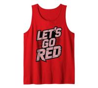 Let's GO Red Torneo por Equipos Guerra Día del Juego Competición Animación Camiseta sin Mangas