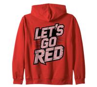 Let's GO Red Torneo por Equipos Guerra Día del Juego Competición Animación Sudadera con Capucha