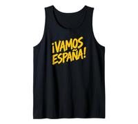 Let's Go Spain! en Letras Amarillas en español Camiseta sin Mangas