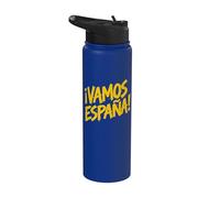 Let's Go Spain! en letras amarillas en español Stainless Steel Insulated Water Bottle