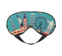 Let's go Travel - Máscara para dormir de doble cara, máscaras para dormir para mujeres y hombres, cubiertas opacas para dormir, viajes