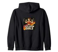 Let's Grow Girls Levantador de Pesas Cita Fuerza Poder Sudadera con Capucha