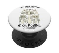 Let's Grow Together Cool Quotes Illustration Graphic Designs PopSockets PopGrip Adhesivo