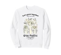 Let's Grow Together Cool Quotes Illustration Graphic Designs Sudadera