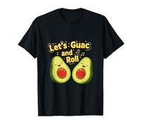 Let's Guac and Roll Lindo diseño de Juego de Palabras con Camiseta