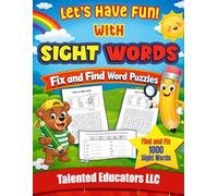 Let's Have Fun!: With Sight Words Fix and Find Word Puzzles