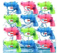 Lets Joy Pistola de Agua Pequeña, 12 Piezas Pistolas de Aagua, Pistola de Agua de Juguete, Mini Pistola de Agua Pistolas Juguetes Agua, Juguetes Regalos Veranos para Niños (C-12PCS)