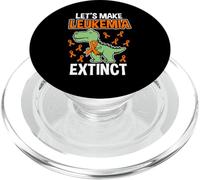 Let's Make Leukemia Extinct Dinosaur Leucemia PopSockets PopGrip para MagSafe