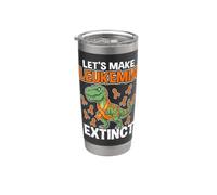 Let's Make Leukemia Extinct Dinosaur Leukemia Awareness Vaso térmico de acero inoxidable de doble pared