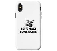 Let's Make Some Noise! Batería Baterista Carcasa para iPhone X/XS