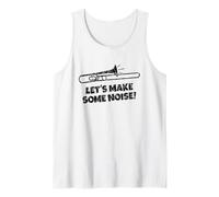 Let's Make Some Noise (Negro Antiguo) Trombonistsa, Trombón Camiseta sin Mangas