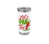Let's Par Tee divertido diseño de pimienta de golf Vaso térmico de acero inoxidable de doble pared