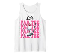 Let's Par Tee Golf Chica Mamá Golfista Camiseta sin Mangas